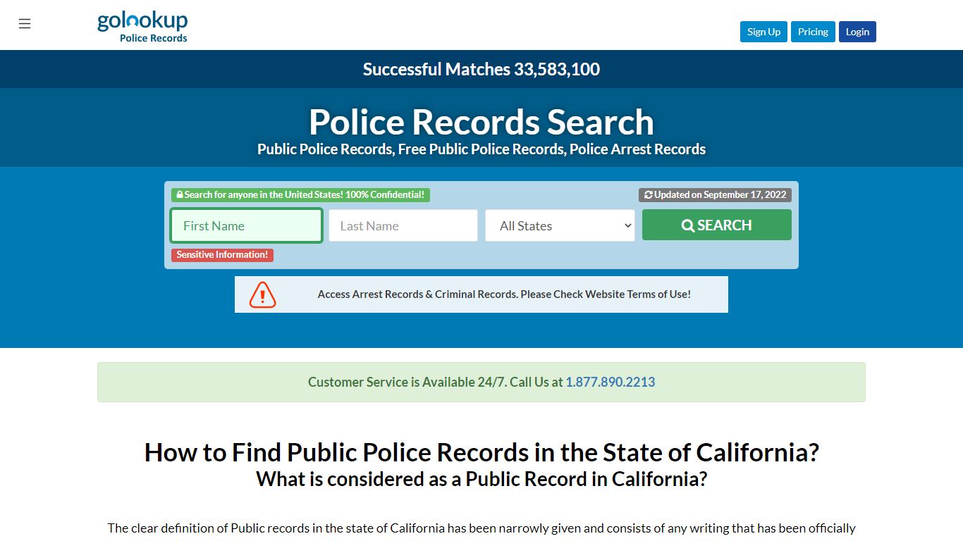 California Police Records, California Police Records Search